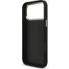 Guess PU Fixed Glitter 4G Metal Frame Zadní Kryt pro iPhone 17 Pro Max Black