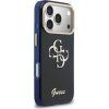 Guess IML 4G Script Metal Logo Zadní Kryt pro iPhone 17 Pro Max Blue