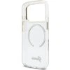 Guess IML Glitter Script Strap MagSafe Zadní Kryt pro iPhone 17 Pro Max Transparent