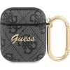 Guess 4G Script PC/PU Pouzdro pro AirPods 1/2 Black