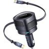 Baseus Enjoyment Max nabíjačka do auta s 2x USB-C portom 60W čierna