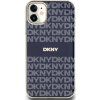DKNY PC/TPU Repeat Pattern Tonal Stripe Magsafe Zadní Kryt pro iPhone 11 Blue