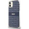 DKNY PC/TPU Repeat Pattern Tonal Stripe Magsafe Zadní Kryt pro iPhone 11 Blue