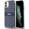 DKNY PC/TPU Repeat Pattern Tonal Stripe MagSafe Zadný kryt pre iPhone 11 Modrý