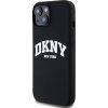 DKNY Liquid Silicone Arch Logo MagSafe Zadný Kryt pre iPhone 11 Black