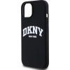 DKNY Liquid Silicone Arch Logo MagSafe Zadný Kryt pre iPhone 11 Black