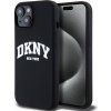 DKNY Liquid Silicone Arch Logo MagSafe Zadný Kryt pre iPhone 11 Black