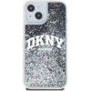 DKNY Liquid Glitter Arch Logo Zadný Kryt pre iPhone 11 Black
