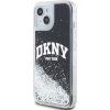 DKNY Liquid Glitter Arch Logo Zadný Kryt pre iPhone 11 Black