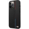 BMW PU Triangles Tricolor Line Zadní Kryt pro iPhone 13 Pro Max Black