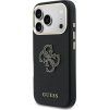 Guess PU Resin Logo Zadný Kryt pre iPhone 17 Pro Max Black