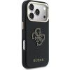 Guess PU Resin Logo Zadný Kryt pre iPhone 17 Pro Max Black