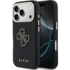 Guess PU Resin Logo Zadní Kryt pro iPhone 17 Pro Max Black