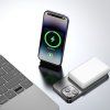 Dudao K14S Magnetická powerbanka 20W 5000mAh 1x USB-A 1x USB-C - Bílá