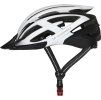 Cyklistická helma Wozinsky MTB s USB zadním světlem L - černá a bílá