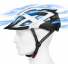 Cyklistická helma Wozinsky MTB s USB zadním světlem L - černá a bílá