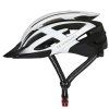 Cyklistická helma Wozinsky MTB s USB zadním světlem M - černá a bílá