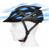 Cyklistická helma Wozinsky MTB s USB zadním světlem M - Černá