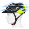 Cyklistická helma Wozinsky MTB s USB zadním světlem M - černá a žlutá