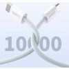 Dudao L6C USB-C - USB-C PD 30W kábel 2m - svetlomodrý