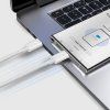 SBS TECABLETISSUETCCG USB-C - USB-C 1,5m 60W opletený kabel - šedý