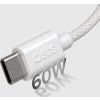 SBS TECABLETISSUETCCG USB-C - USB-C 1,5m 60W opletený kabel - šedý