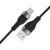 Kábel Acefast C11-04 USB-A - USB-C 3A 1,2 m s magnetickým opletením - čierny
