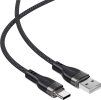 Kabel Acefast C11-04 USB-A - USB-C 3A 1,2m s magnetickým opletením - černý