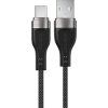 Kabel Acefast C11-04 USB-A - USB-C 3A 1,2m s magnetickým opletením - černý