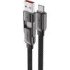 Kabel Acefast C13-05 USB-C - USB-A / USB-C 480 Mb/s 3 A 0,2 m - černý