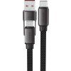 Kabel Acefast C13-05 USB-C - USB-A / USB-C 480 Mb/s 3 A 0,2 m - černý