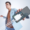 Dudao L25SC 60W USB-C - USB-C kábel s mäkkým silikónovým opletením 2m - biely