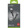 Kabel SBS TECABLETC220K USB-A - USB-C 2 m - černý
