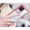 Pouzdro Outer Space pro Xiaomi Poco F4 5G s flexibilním rámem, červené