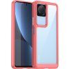 Pouzdro Outer Space pro Xiaomi Poco F4 5G s flexibilním rámem, červené