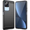 Silikonový kryt Carbon pro Xiaomi Poco F4 5G, černý