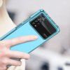 Kryt Outer Space pro Xiaomi Poco X4 Pro 5G s flexibilním rámem modrý