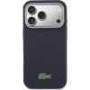 Lacoste PVC Petit Pique Semi Wrap MagSafe Kryt pro iPhone 17 Pro Max Navy