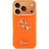 Guess IML 4G Script Metal Logo Zadní Kryt pro iPhone 17 Pro Max Orange