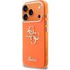 Guess IML 4G Script Metal Logo Zadní Kryt pro iPhone 17 Pro Orange