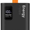 OBAL:ME EnergyPulse Powerbanka 50000mAh 22.5W Čierna
