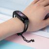 Kovový náramek pro Xiaomi Mi Band 3 / 4 / 5 / 6 pásek - černý