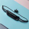 Kovový náramek pro Xiaomi Mi Band 3 / 4 / 5 / 6 pásek - černý
