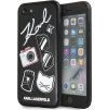 KLHCI8PIN Karl Lagerfeld Pins Hard Case Black pro iPhone 7/8