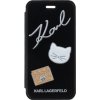 KLFLBKI8PPIN Karl Lagerfeld Pins Book Puzdro Black pre iPhone 8