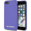 KLHCI8SLVOG Karl Lagerfeld Gold Logo Silicone Case Violet pre iPhone 7/8