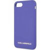 KLHCI8SLVOG Karl Lagerfeld Gold Logo Silicone Case Violet pre iPhone 7/8