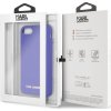KLHCI8SLVOG Karl Lagerfeld Gold Logo Silicone Case Violet pre iPhone 7/8