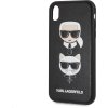 KLHCI61KICKC Karl Lagerfeld Karl a Choupette Hard Case Black pre iPhone XR