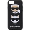 KLHCI8KICKC Karl Lagerfeld and Choupette Kryt pro iPhone 8/SE2 Black